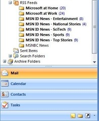 RSS Feed Sidebar Outlook 2007