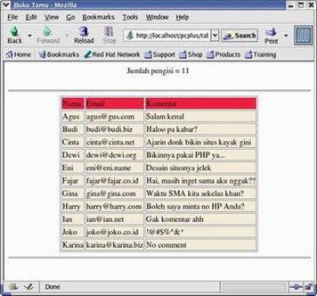 Membuat Buku Tamu Dengan PHP-Gambar3 Membuat Buku Tamu Dengan PHP-Gambar3