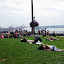 Napping in the (rare) Seattle sunshine.