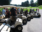 Golf Carts at the First Annual NAYP Charity Golf Tournament for Safe Passage