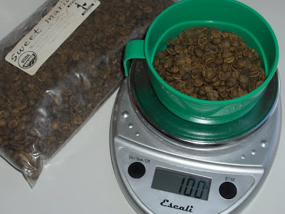 pre roast weight