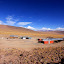 Chili &ndash; La mine. On a dormi dans les containers rouges en avant plan