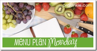 Menu Plan Monday