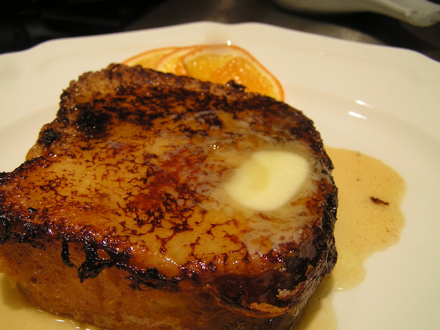 Brioche French Toast with maple syrup