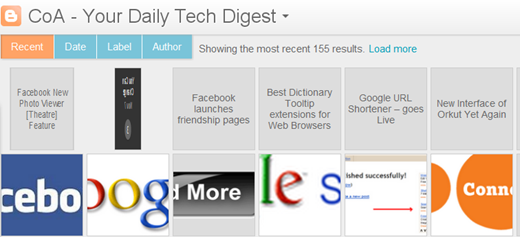 Blogger Flipcard View