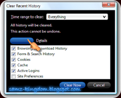 clearrecent history