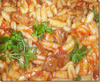 Malloreddus con salsiccia 