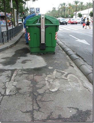contenedores-de-basura-que-interrumpen-el-carril-bici-del-paseo-de-la-victoria