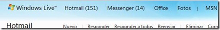 menu hotmail