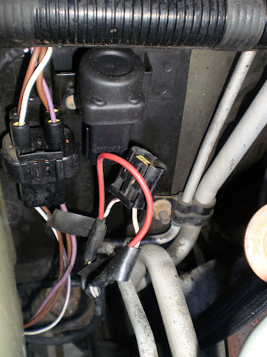 The other connects the fuel pump relay and is the one that 