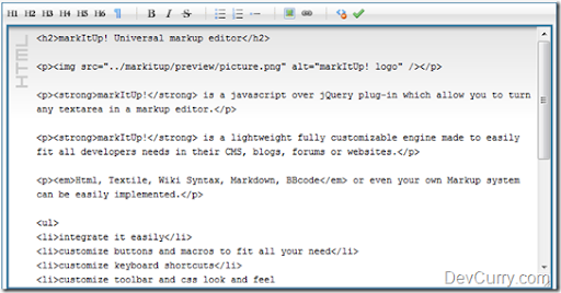 Jquery Rich Text Editor Plugin