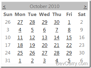 weekend calendar