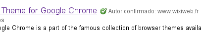 autor confirmado galeria extensões chrome