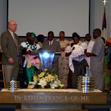 Andrew and Violette's baby dedication for Marie-Sophie<br />
Roger and Anesie's baby dedication for Bella