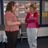 Elizabeth and Janet talking