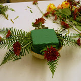 Ladies Tea and Flower Arrangement 11/5/09