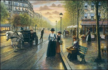 french street scene