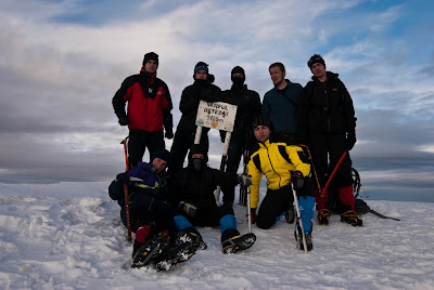 Poza de grup pe Varful Retezat la 2485 m altitudine