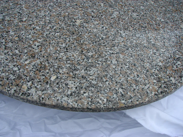 Granit+Gartentischplatte+Tischplatte+Granitplatte+RUND+120cm