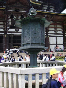 Metal lantern in front of Tōdai-ji