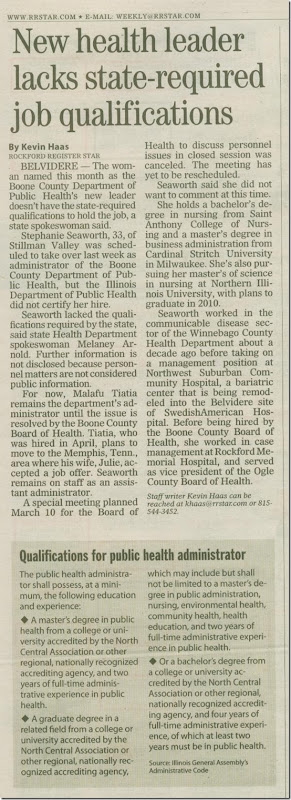 Health director revised