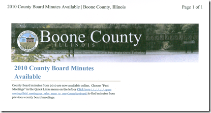 Boone County Board Minutes