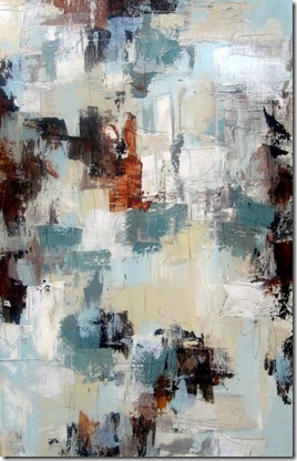 Melissa channels her inner abstractist with this dynamite painting we all lust after this one 30x48 Everlasting II