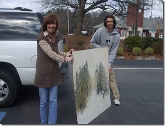 Bouterin unloading paintings 004