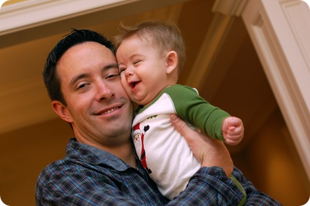 eve dinner - dad and matthew