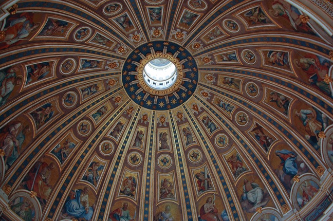 st. peters - inside of dome