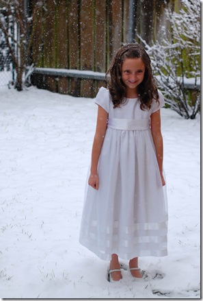 Emily in the snow