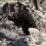 Höhle auf dem Weg zum Cenobio de Valeron