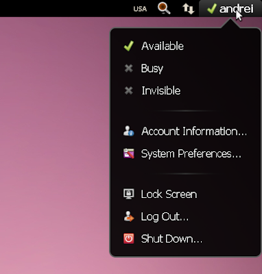 status menu new style gnome shell screenshot
