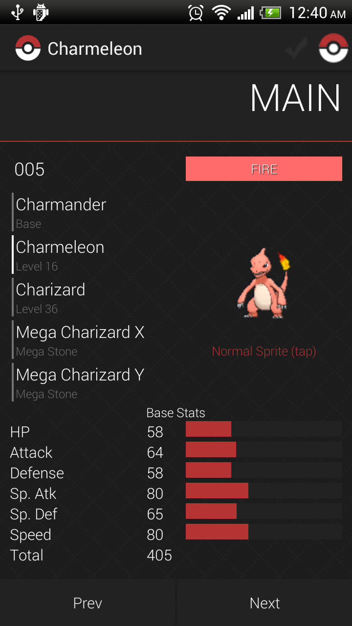 Android application Pokedex - Dexter screenshort