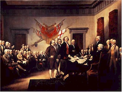 Signing of the Declaration of Independence, painted by John Trumbull Signing of the Declaration of Independence, painted by John Trumbull