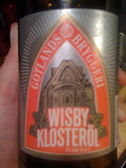 Wisby Klosteröl från Gotlands bryggeri