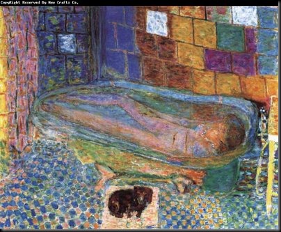 a  P Bonnard  Nu no banho, com cão  1941 -46
