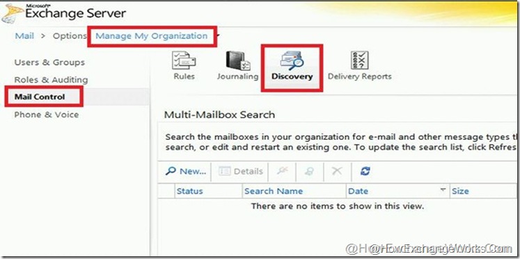 Discovery Tab in ECP 2010 SP1