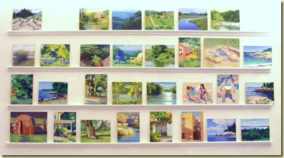wall of paintings