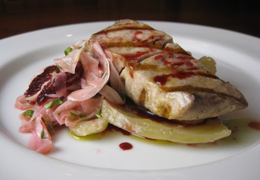 Grilled Yellowtail with Blood Orange and Fennel