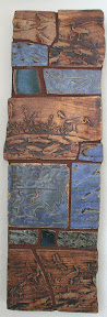 Blue Waterfowl   ceramic mosaic   by Gilbert Castro