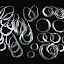 sterling silver oval and round hoop earrings