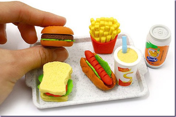 Borrachas-Lanche-Sanduíche-Fritas-Refrigerante Borrachas-Lanche-Sanduíche-Fritas-Refrigerante