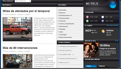Web de LA TELE 2 Web de LA TELE 2