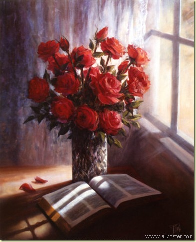 Bible and Roses