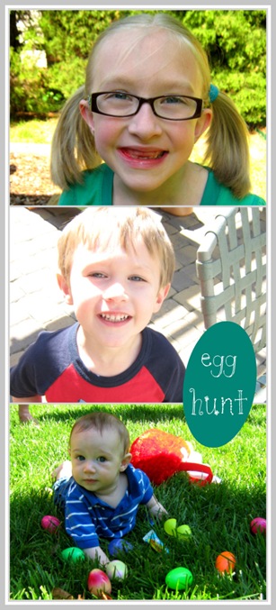 egg hunt collage