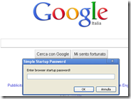 Bloccare Chrome con una password
