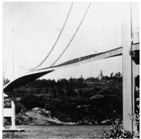 The power of resonance can destroy a bridge. On November 7, 1940, the acclaimed Tacoma Narrows Bridge collapsed due to overwhelming resonance.  The power of resonance can destroy a bridge. On November 7, 1940, the acclaimed Tacoma Narrows Bridge collapsed due to overwhelming resonance.