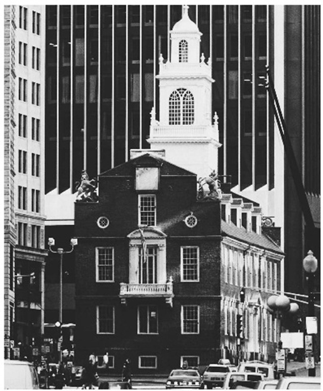 The Declaration of Independence was read in front of the (1713) Old State House, now home to the Museum of Boston History.