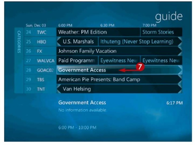 WINDOWS MEDIA CENTER: Watch Live TV